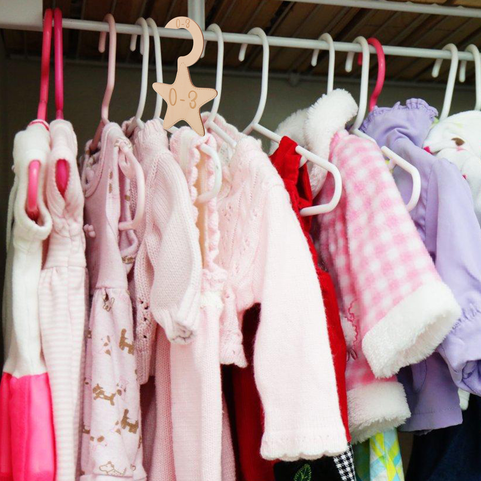 7개입 아기옷 수납장 분리대 나무 사이즈 분리대 유아용 - Baby Clothing Dividers 리뷰 및 가격