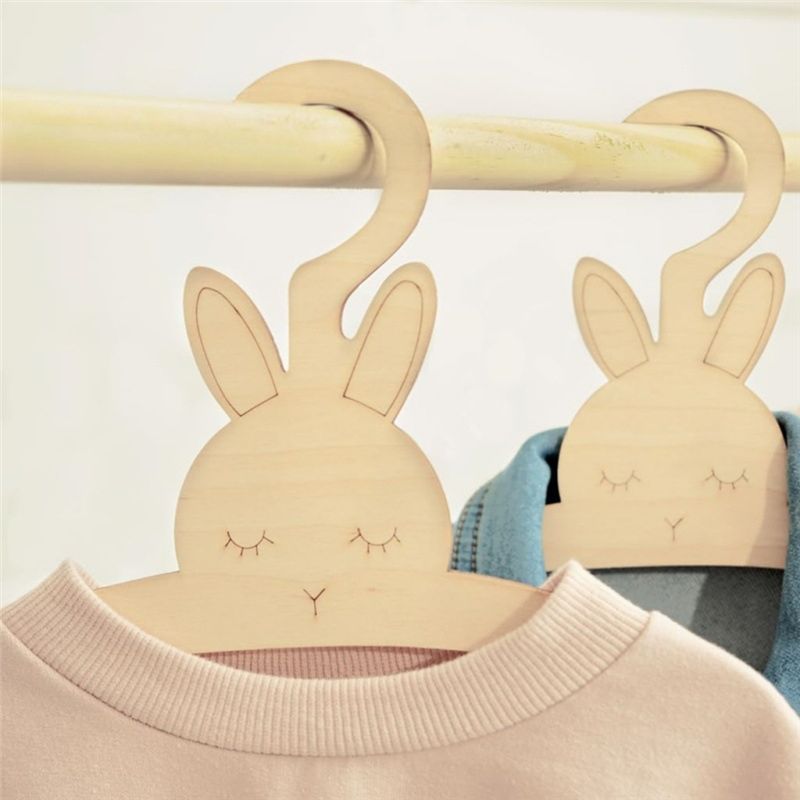 ABJI-20PCS 귀여운 나무 옷걸이 벽걸이 코트 랙 - Baby Clothing Hanging Rack 리뷰 및 가격