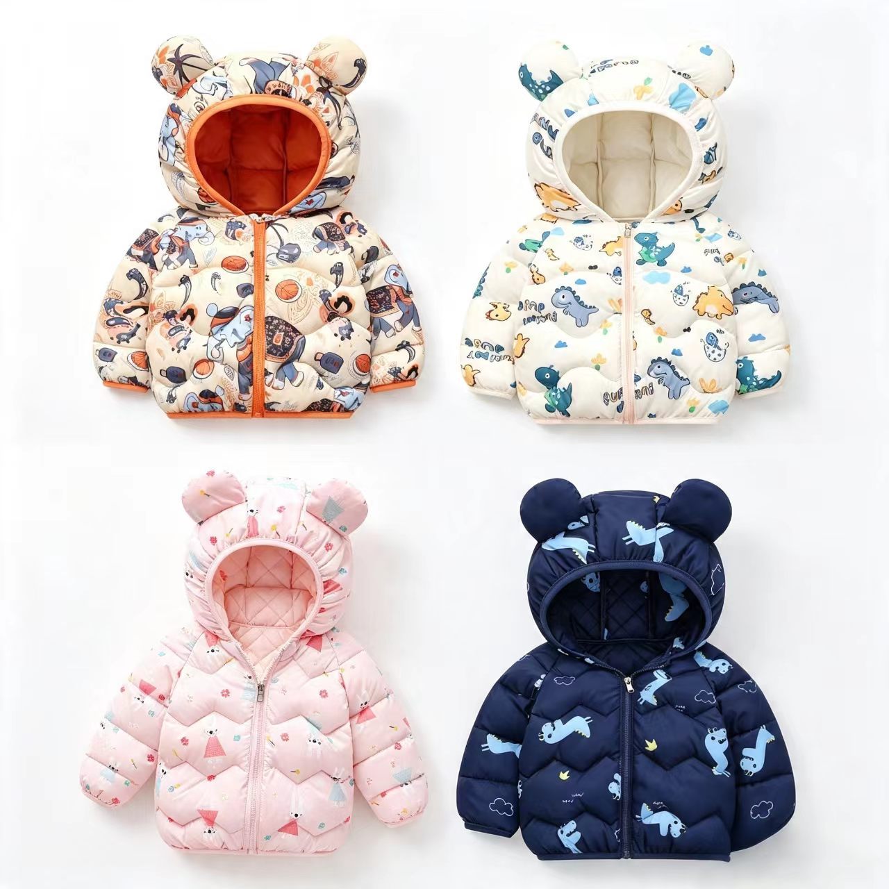 어린이 코트 아기 만화 재킷 소년 후드 의류 소녀 따뜻 - Baby Clothing Dividers 리뷰 및 가격