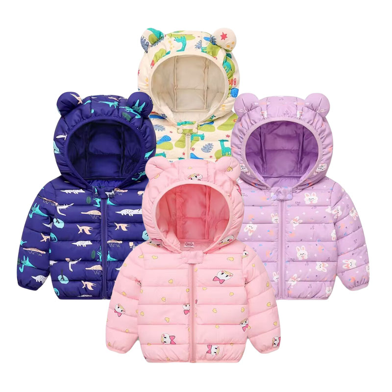 어린이 면화 코트 아기 만화 다운 재킷 소년 후드 Co - Baby Clothing Dividers 리뷰 및 가격